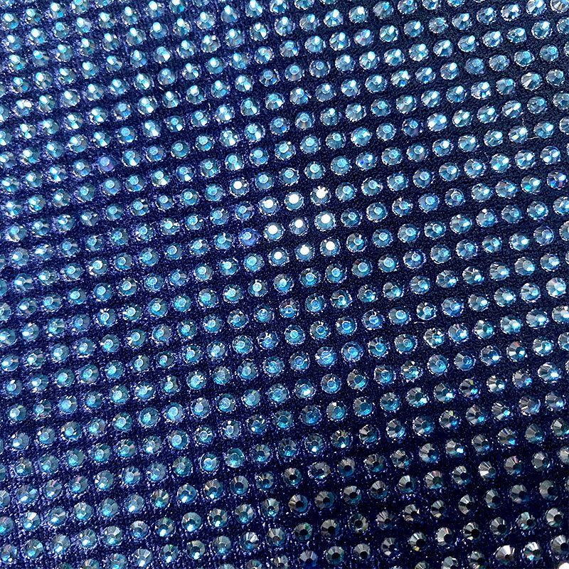 FB001 Wholesale crystal chiffon fabric good quality fabric with rhinestones crystal mesh fabric