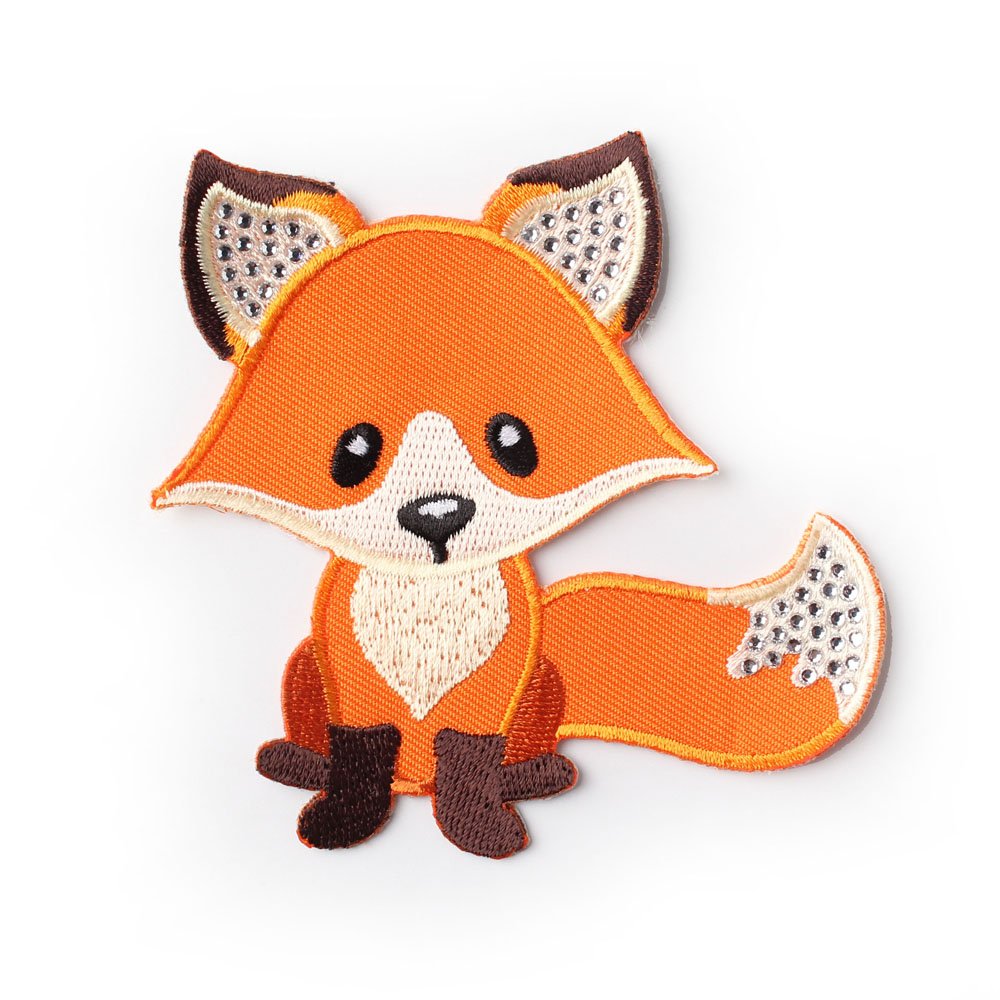 New Product Wholesale Custom Bling Embroidery Patch With Rhinestone Crystal Diamond
