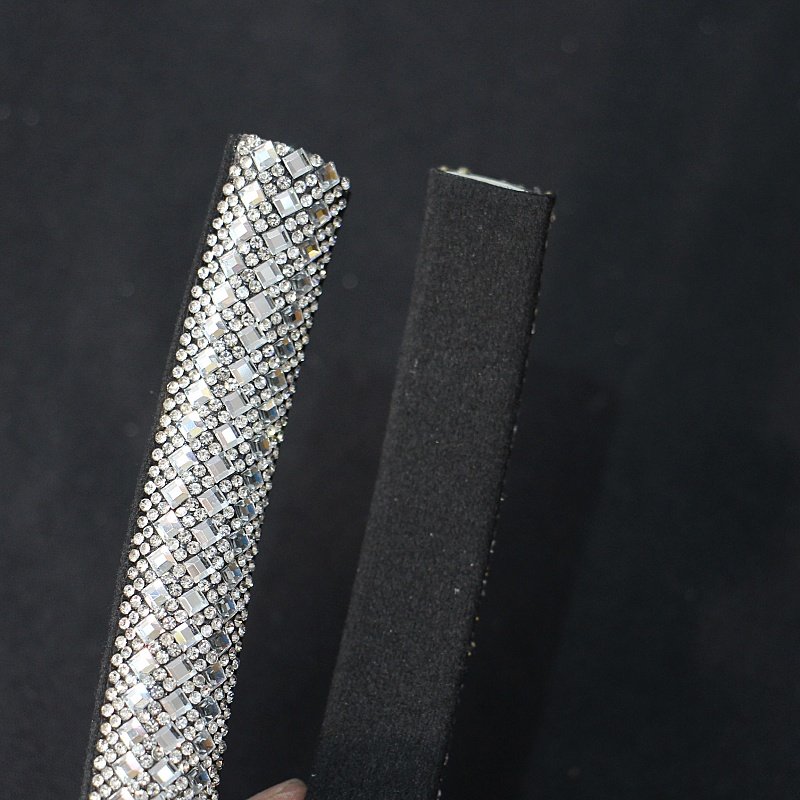 Wholesale 17mm Cotton Rhinestone Rope Rhinestone Strip Shoes Charm Clothing Accessories