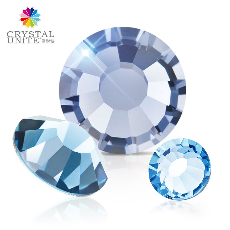 Crystal Unite High Quality Flat Back Crystal Elements Rhinestones for Customized Hot Fix Motifs