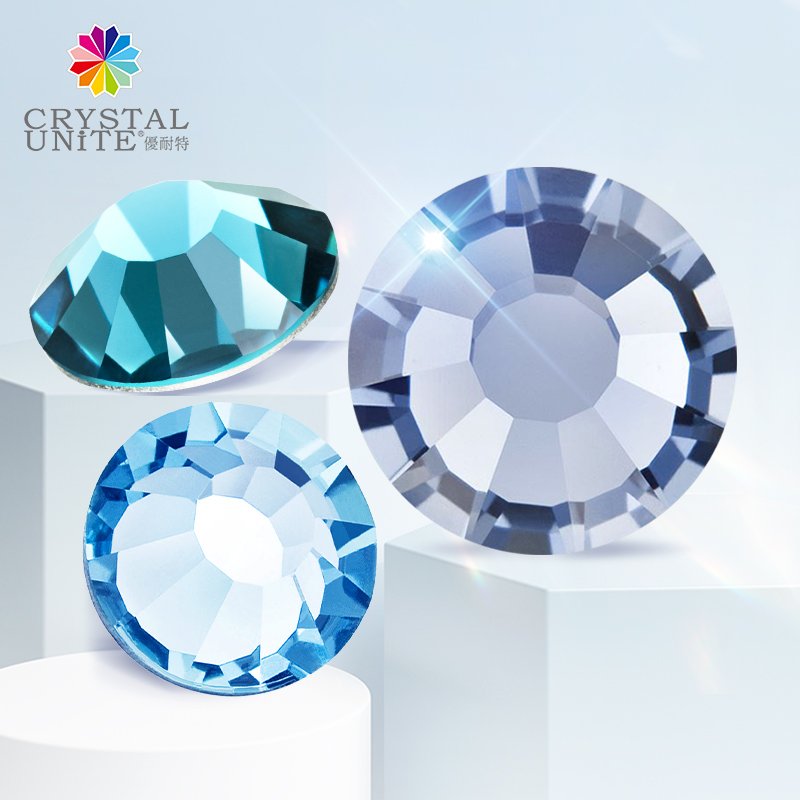 Crystal Unite High Quality Flat Back Crystal Elements Rhinestones for Customized Hot Fix Motifs