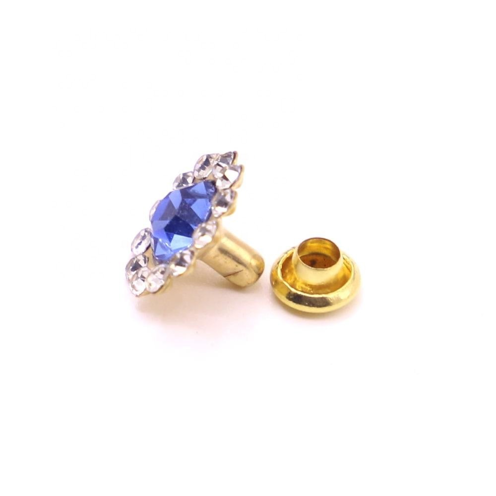 Sun Flower Rhinestone Rivets, Sandals Rivet Accessories