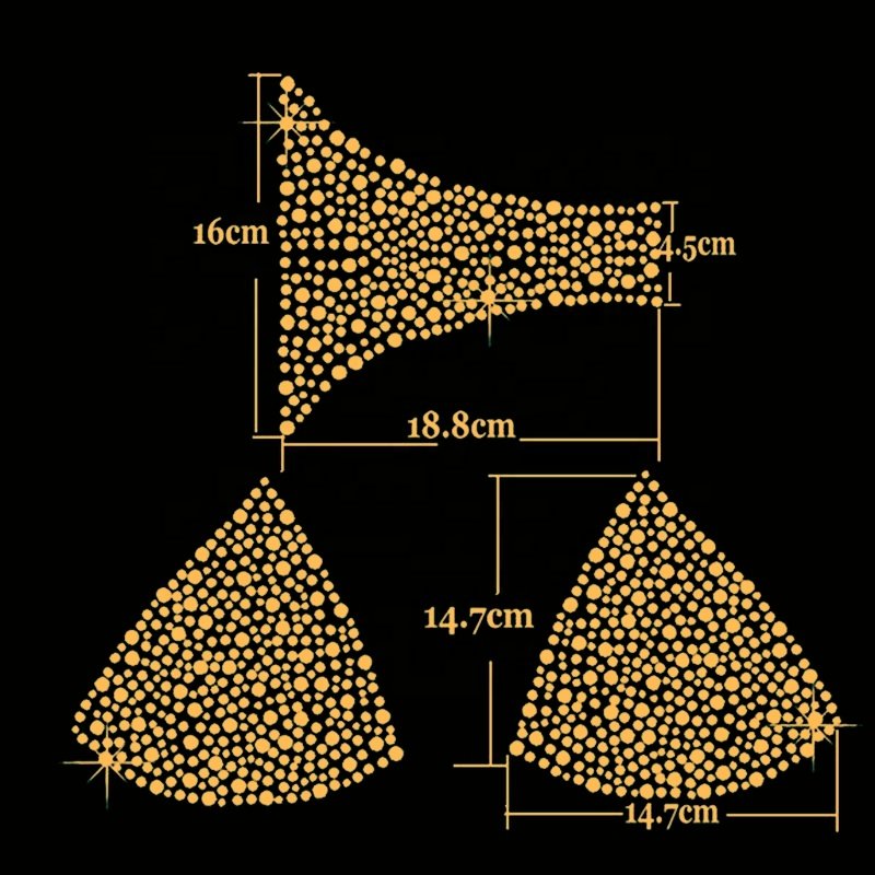 Wholesale Bikini Rhinestone Transfer Iron on Motif DIY Bikini Rhinestone Template Motif Transfer Applique