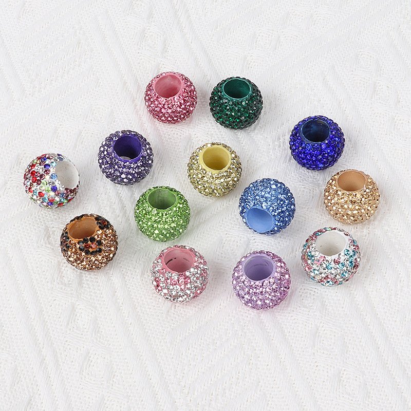Hot Sales Crystal Ball 20 - 40mm Mixed Color Round Clay Rhinestone Autonomous Diy Crystal Disco Ball For Jewelry Making
