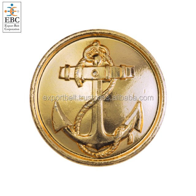 OEM Holland & Sherry Gold Rope Rim Blazer Button Wholesale Golden Eagle Brass Blazer Button New Style Metal Button for Garments