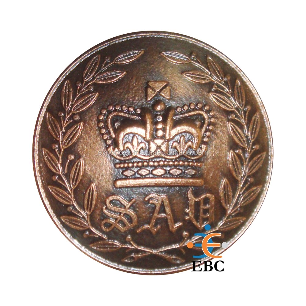 OEM Holland & Sherry Gold Rope Rim Blazer Button Wholesale Golden Eagle Brass Blazer Button New Style Metal Button for Garments
