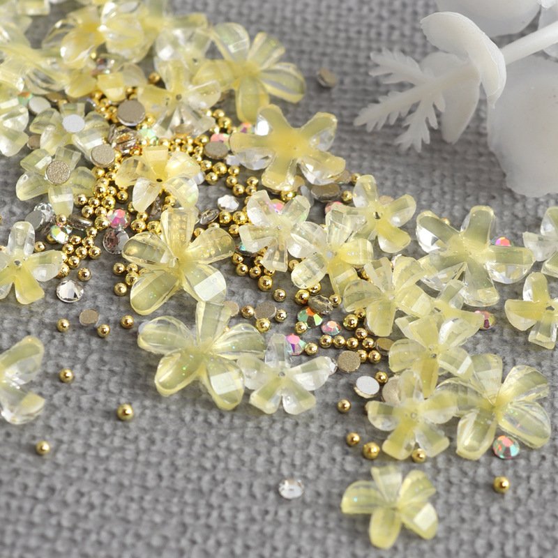 Popular Nail Art Resin Flower Mixed Jewelry Rhinestone for Nails Art Charms Decorations