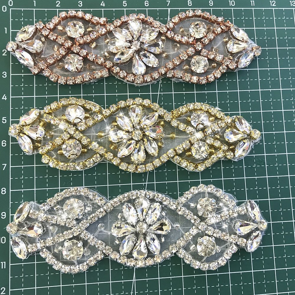 S621 Clothing Rhinestones Applique Embellishments Base on Customers' Request of Rhinestone Shape Flatback Motif Rhinestones