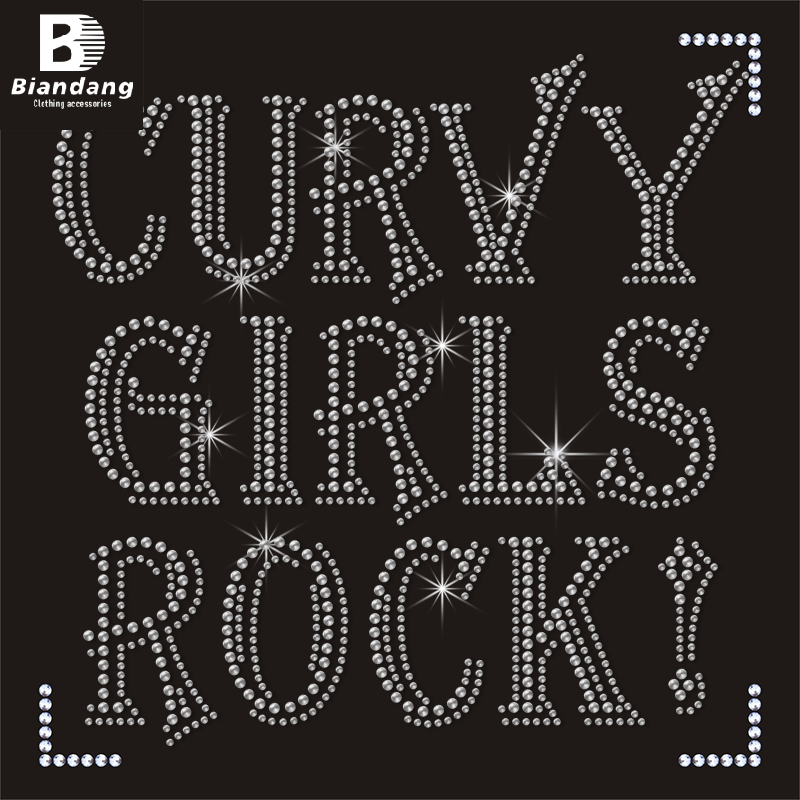 Hot Sale Colorful Dripping Rock Hot Fix Designer Rhinestone Transfer Custom Heat Transfers Designs for Shirt