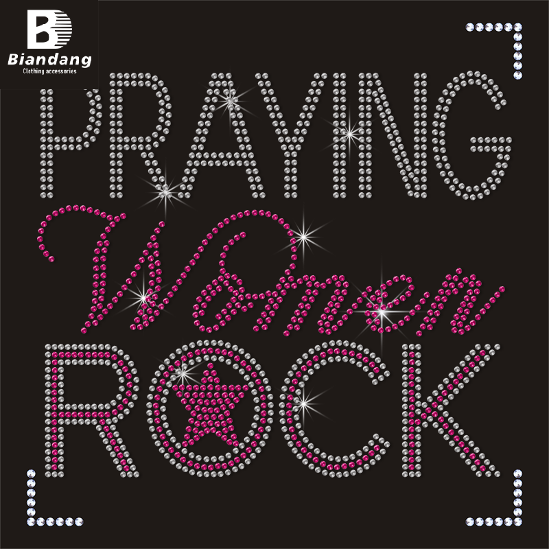 Hot Sale Colorful Dripping Rock Hot Fix Designer Rhinestone Transfer Custom Heat Transfers Designs for Shirt