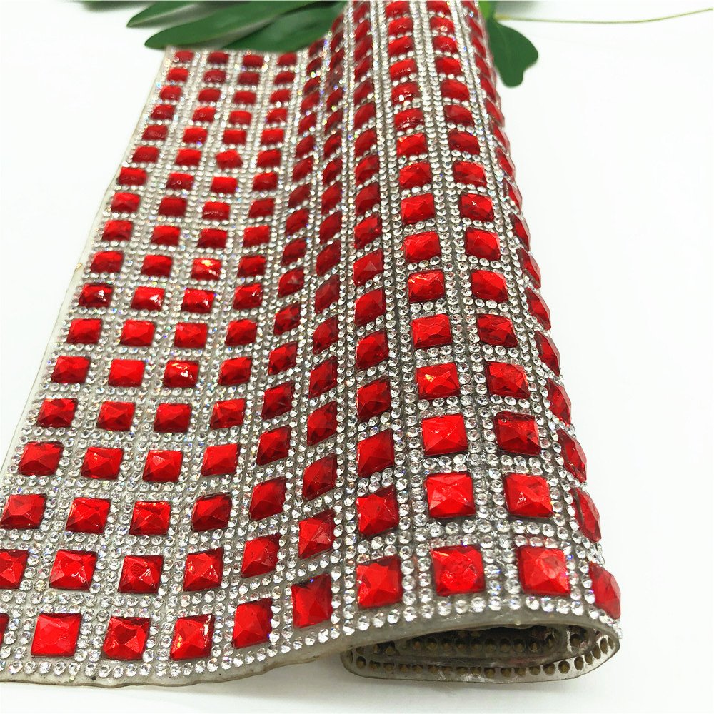 Wholesale Manufacturers Rhinestone Roll Resin Self Adhesive Rhinestone Mesh Decoration
