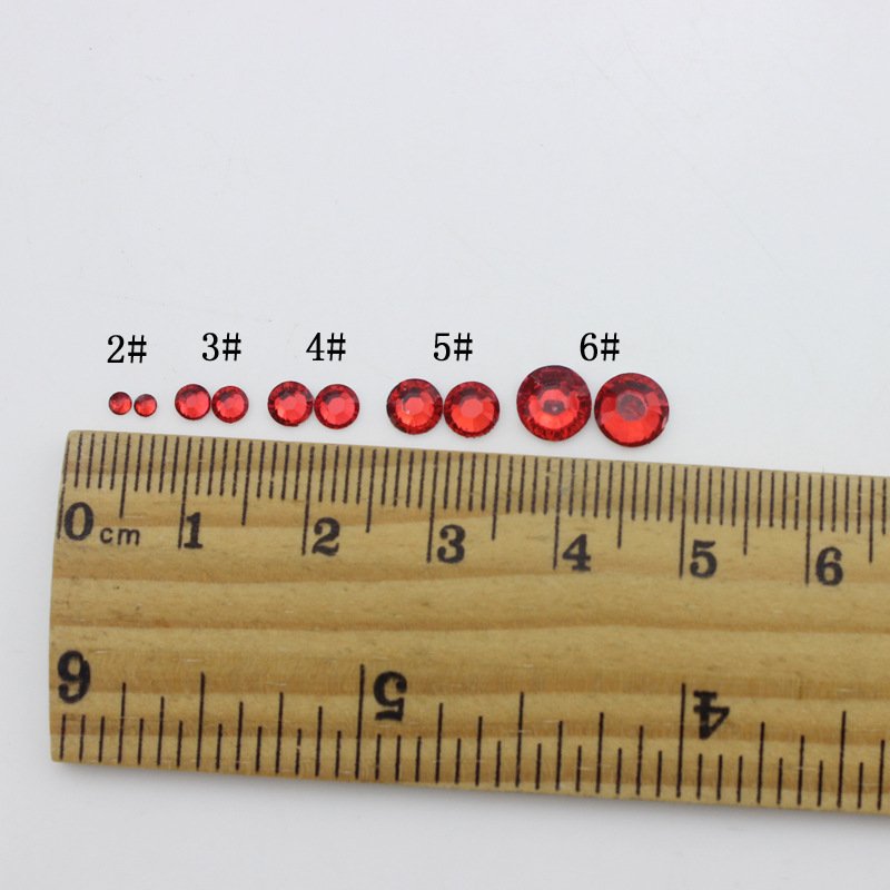 SZ 2 - 6 MM 14 Cuts Bulk Resin Flat Back Non Hot Fix Loose Bulk 40 Colors Glass Rhinestones For DIY Nail Costume Show Wholesale