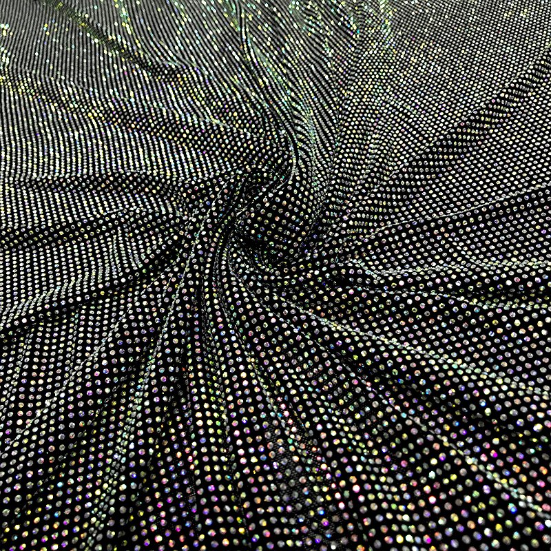 FB001 Rhinestone Mesh Fabric Wholesale Crystal Rhinestone Net Mesh Material Fabric