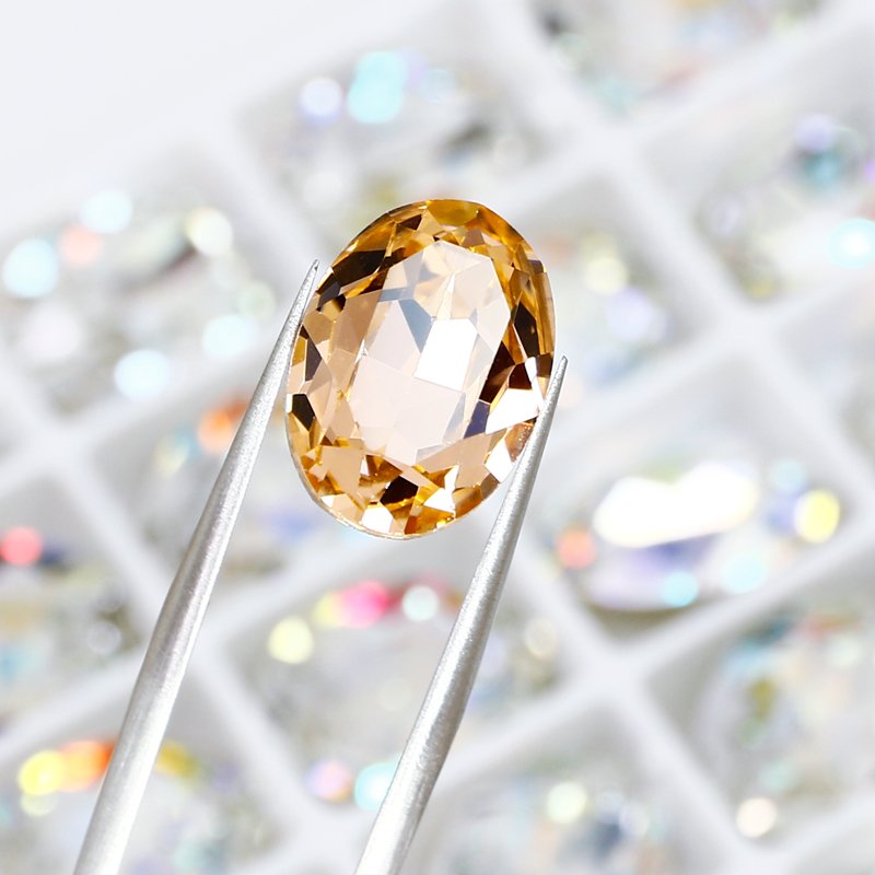 Oval Fancy Stone Pointback k9 crystal rhinestones wholesale lead-free crystal stone beads For jewelry making diy accessories