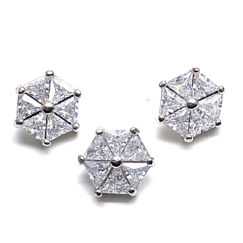 Metal Brass Zircon Crystal Sew Crystal Rhinestone Cubic Zircon Round On Buttons Embellishments For Coat Decoration