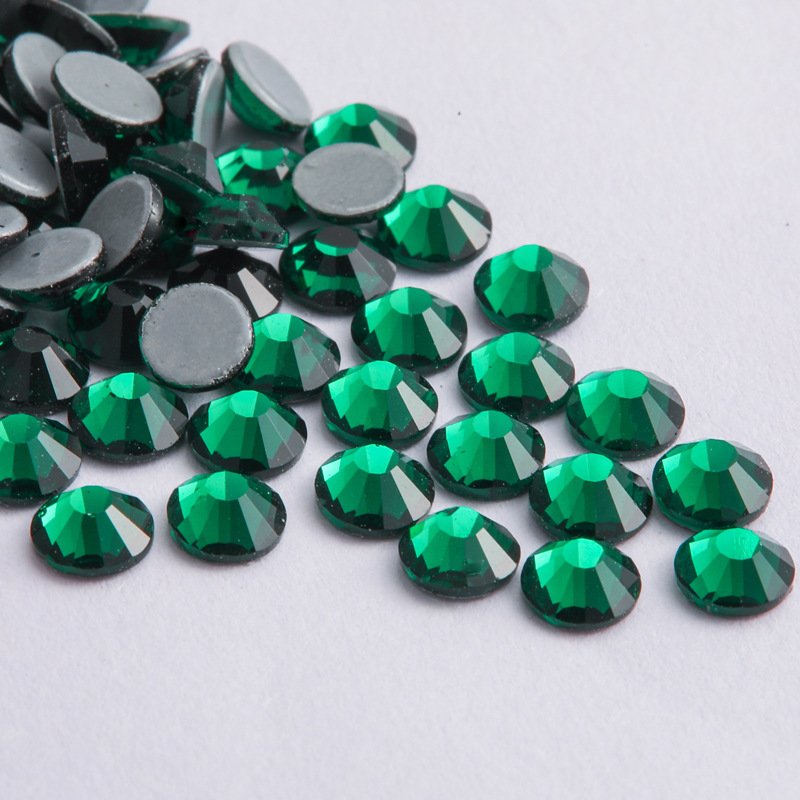 Wholesale Flat Back Hotfix Glass Rhinestones For Cloth Leather Accessories SS20 White Hotfix Rhinestones