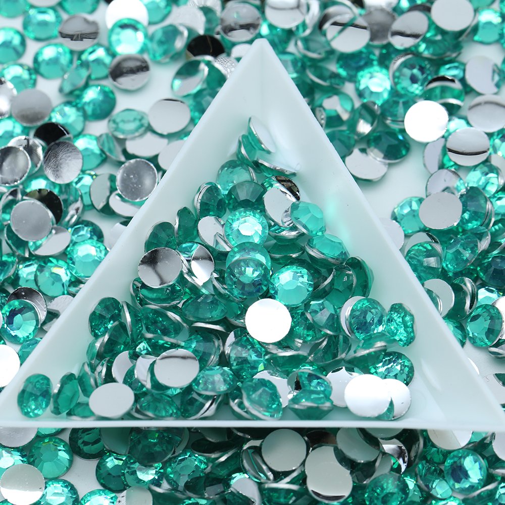 Whatstone 4mm 50000Pcs/Bag Olive Flat Back Plated Bottom Resin Rhinestone Bulk For Cup Diy