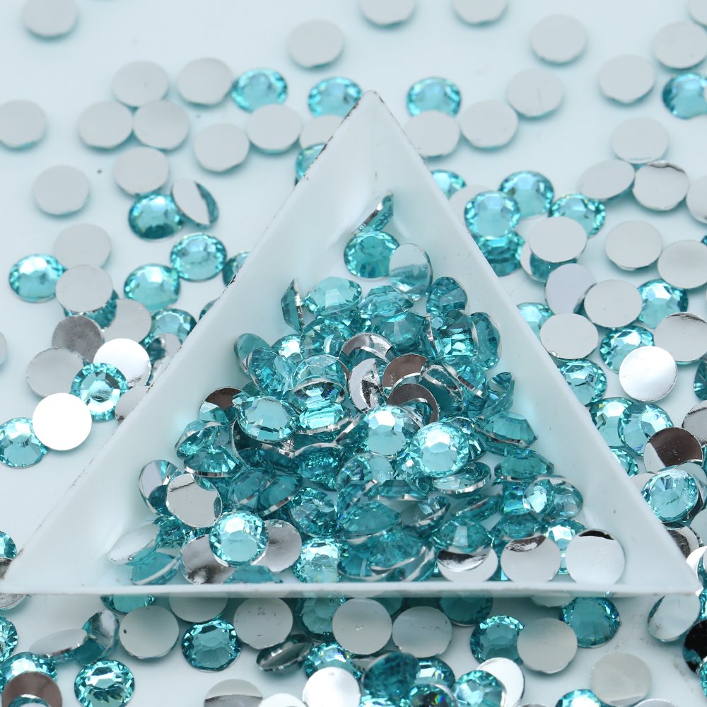 Whatstone 4mm 50000Pcs/Bag Olive Flat Back Plated Bottom Resin Rhinestone Bulk For Cup Diy