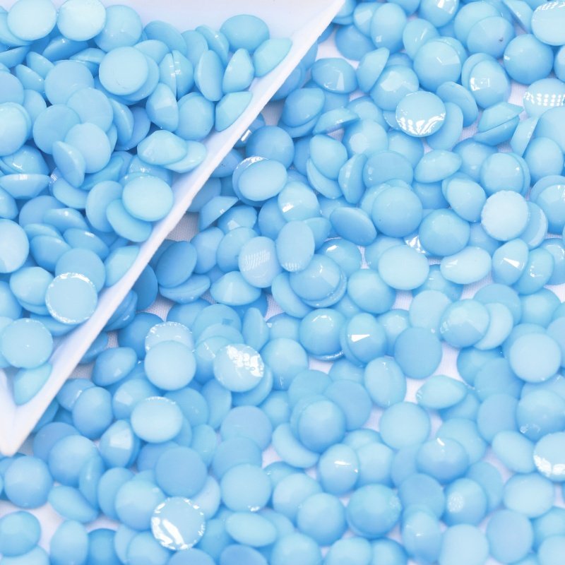 Resin Jelly Solid Color 2mm 3mm 4mm 5mm 6mm resin Rhinestones Bulk Wholesale Non Hotfix