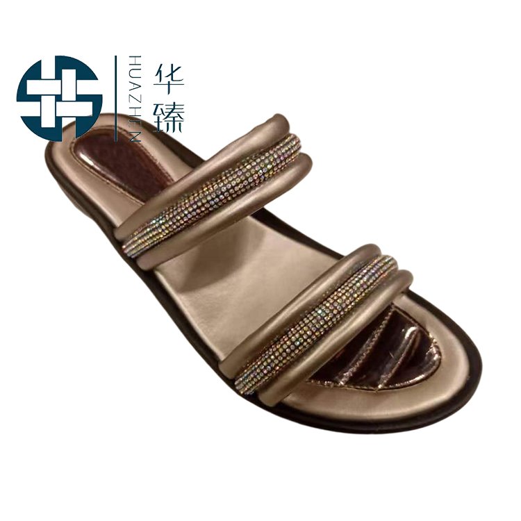 Factory Direct Sales Flat Nail Hotfix Trend Sandal Rhinestone Webbing