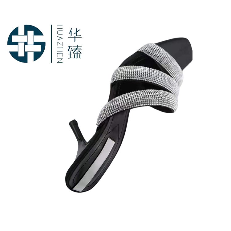 Factory Direct Sales Flat Nail Hotfix Trend Sandal Rhinestone Webbing