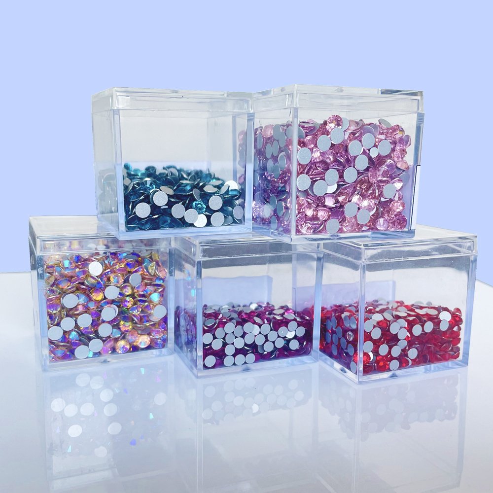 Wholesale SS3-SS20 Fuchsia Glass Rhinestones High Quality Non-Hotfix Flatback Glue-On for Shoes Garments Bags Nail Art Crafts