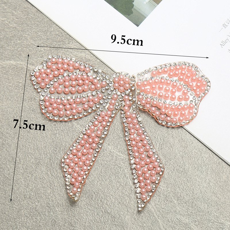 Bow Creative color bear hot rhinestone hot picture mixed color cartoon patch clothing hot painting
