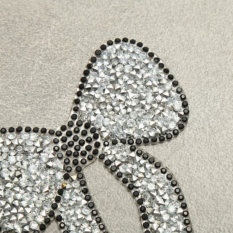 Bow Creative color bear hot rhinestone hot picture mixed color cartoon patch clothing hot painting