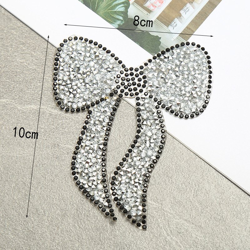 Bow Creative color bear hot rhinestone hot picture mixed color cartoon patch clothing hot painting