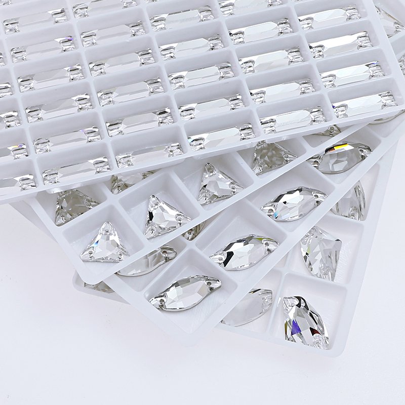Dongzhou Drop Rivoli oval shape flatback rhinestone Sew on crystals wholesale lead-free crystal stone garment shoes decoration