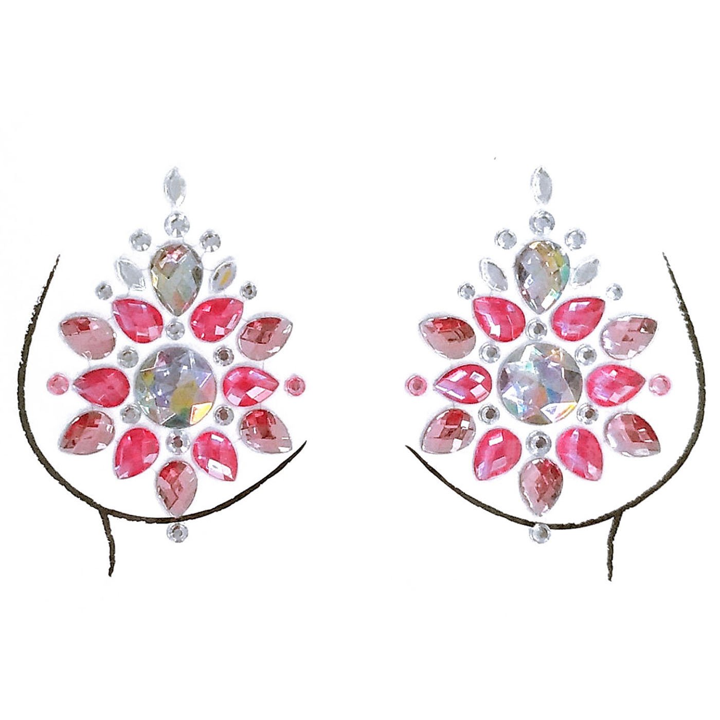 Art Party Tattoo Stickers Crystal Non-Adhesive Nipple Cover Custom Nipple Cover Diamond Pasties Rhinestone Pasties