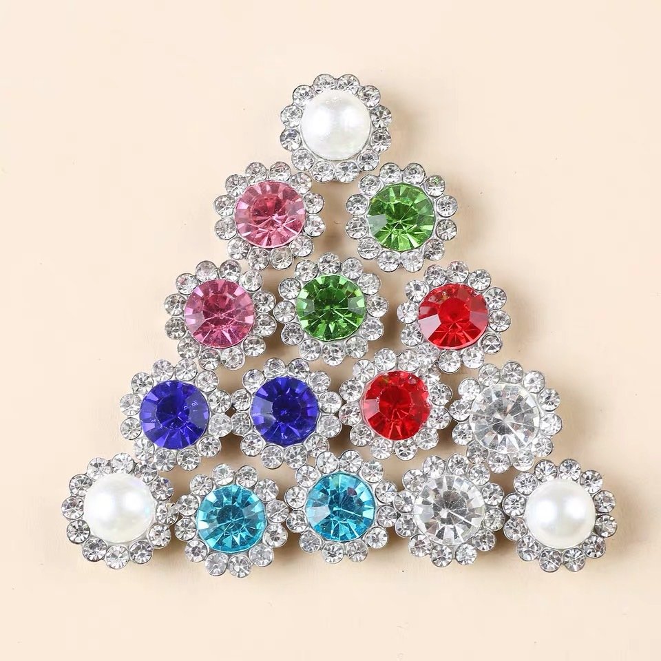 Factory Sun Flower Glass Drill Sew On Rhinestone Clothing Accessories Shoe Bag Accessories