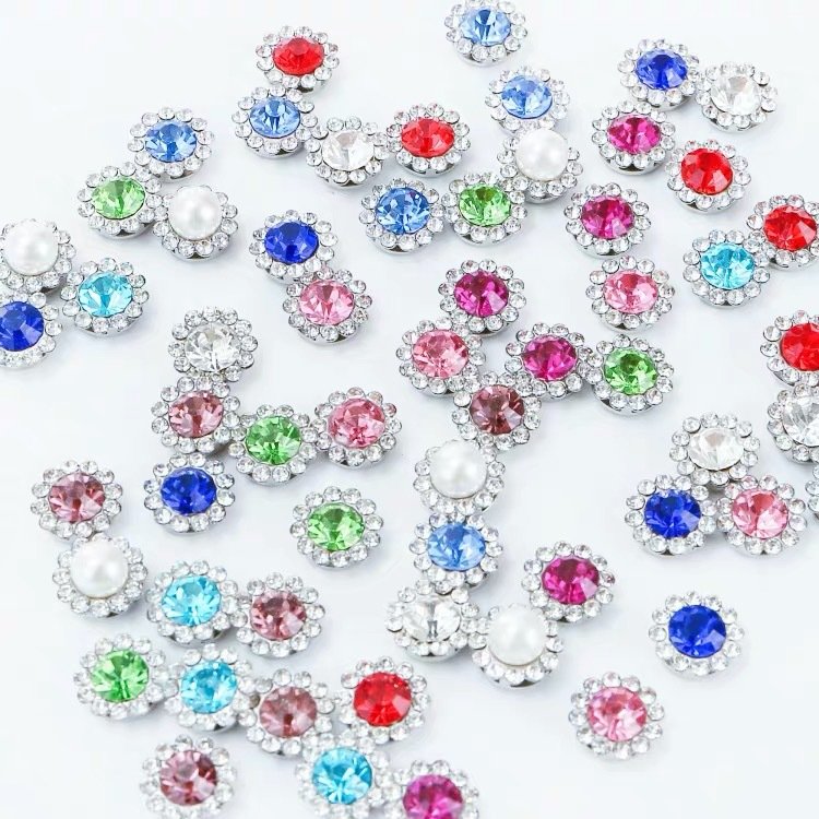 Factory Sun Flower Glass Drill Sew On Rhinestone Clothing Accessories Shoe Bag Accessories