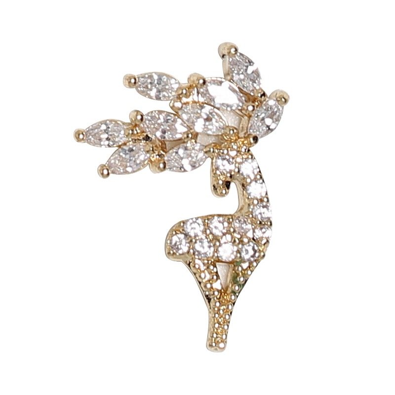 3D Christmas Nail Art Rhinestones Santa Reindeer Snowflake Garland Nail Charms Manicure Alloy Jewelry Nail Decoration