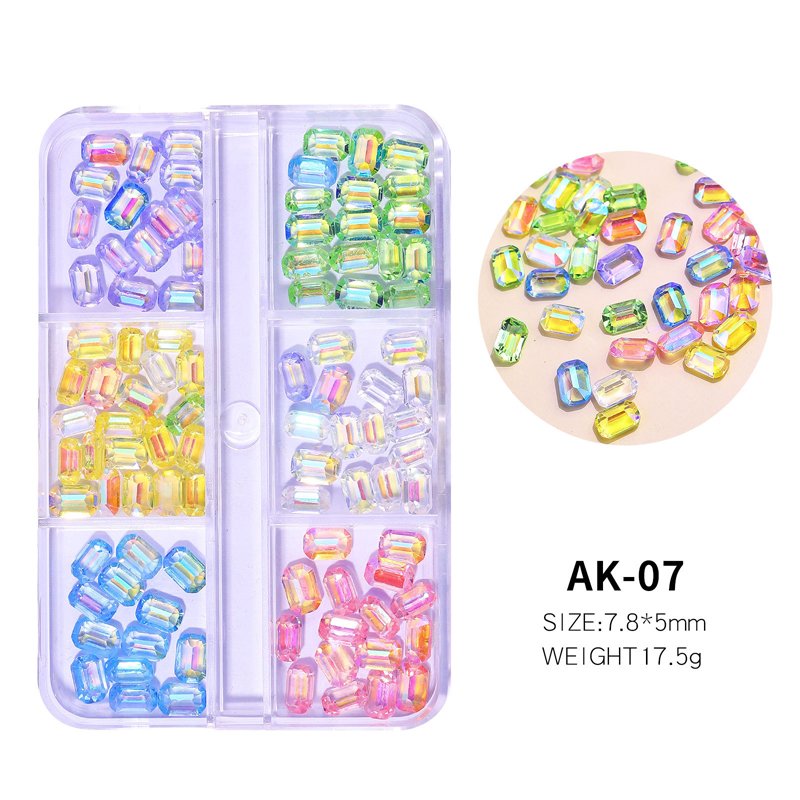 Nail Decor Color-Changing 5-Petal Flower 3D Camellia Butterfly Crystal Nail Art Rhinestones