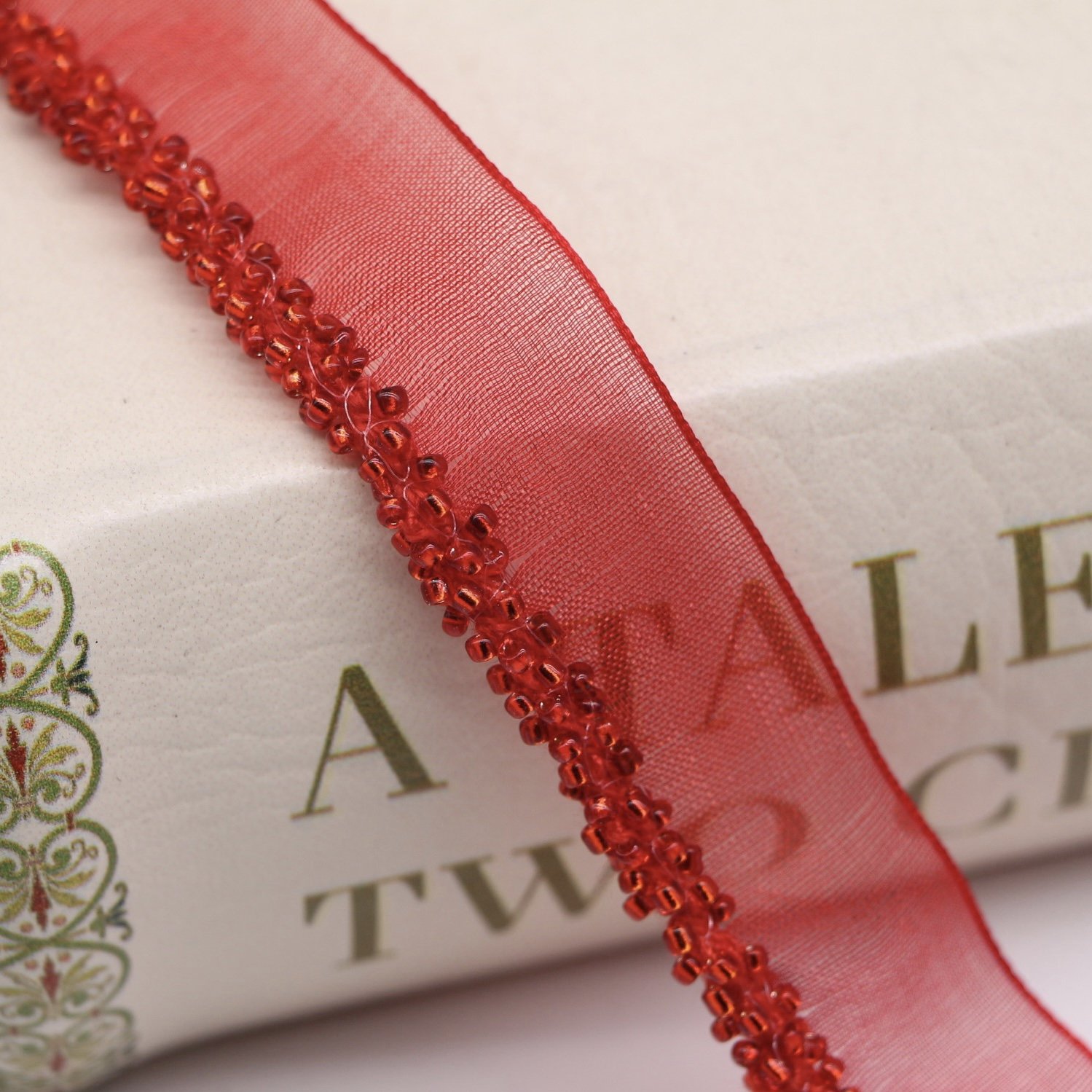 wholesale beaded lace trims colorful embroidery pearl rhinestone beaded for Hat headdress bags DIY clothing accessories
