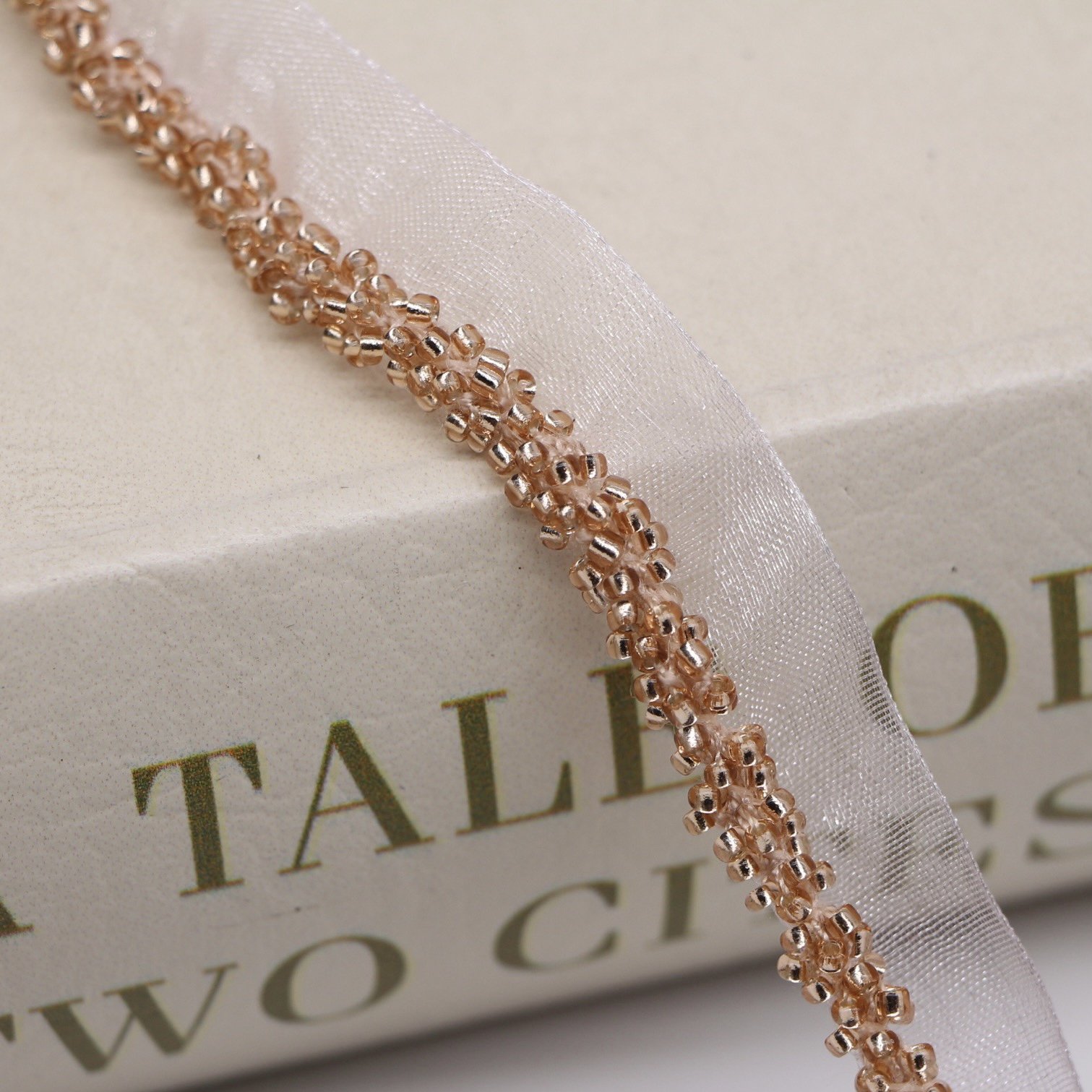 wholesale beaded lace trims colorful embroidery pearl rhinestone beaded for Hat headdress bags DIY clothing accessories