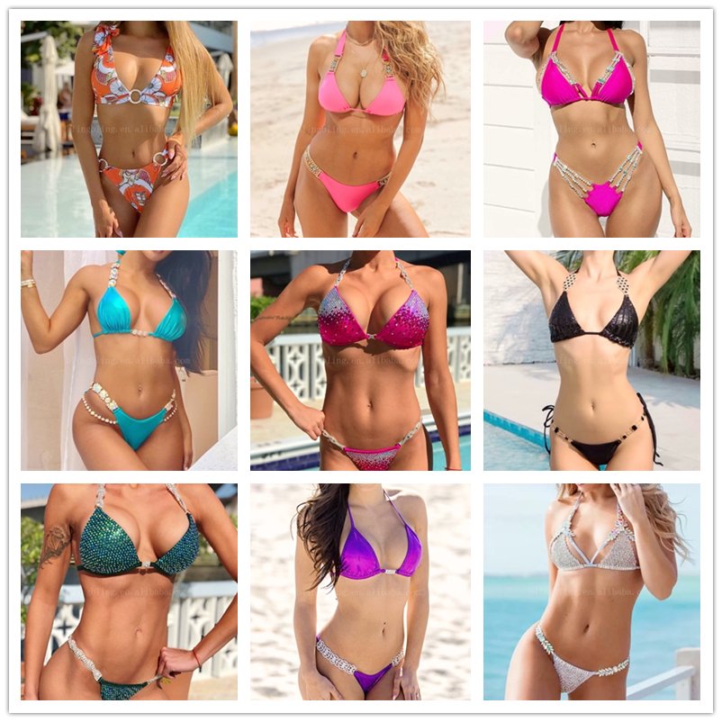 Helical Rhinestone Chain Swimwear Connector Shiny Bikini Competition Connector