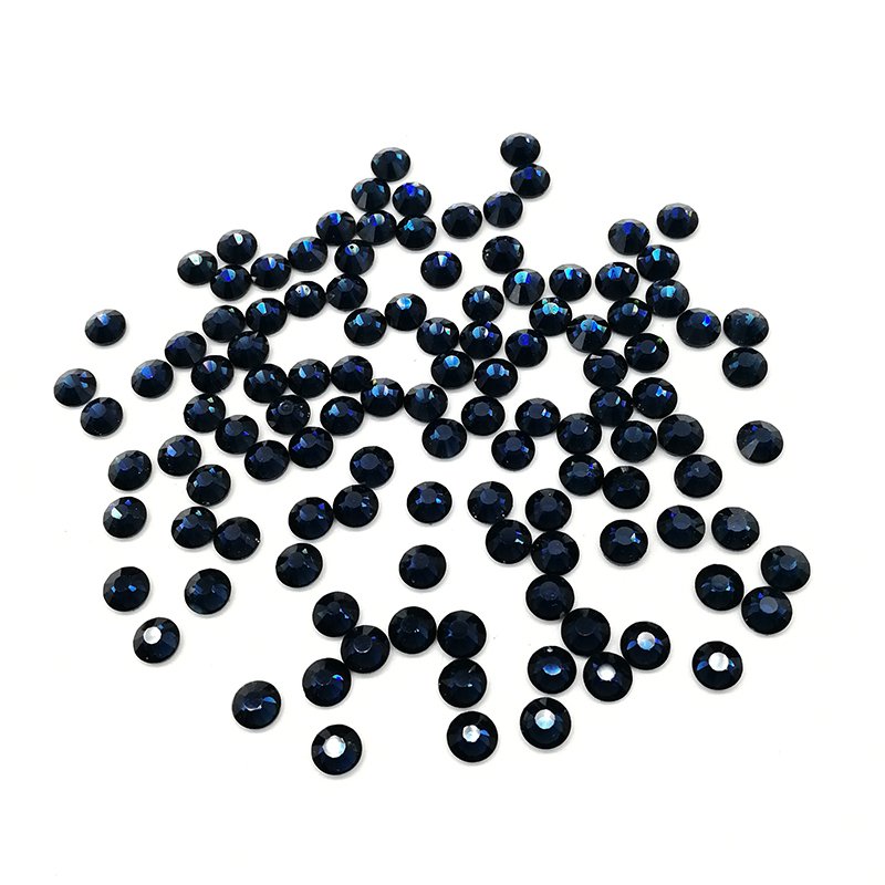 High Quality SS6-SS20 Bulk FlatBack Round Shape Non HotFix Glass Rhinestone For DIY Shoes Garment Nail Jewelry Accessories