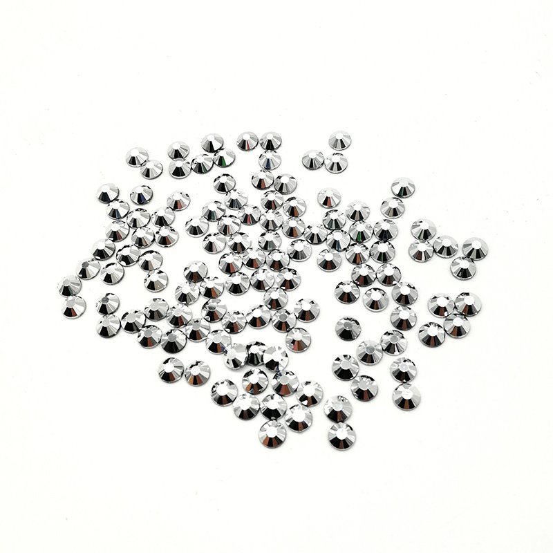 High Quality SS6-SS20 Bulk FlatBack Round Shape Non HotFix Glass Rhinestone For DIY Shoes Garment Nail Jewelry Accessories