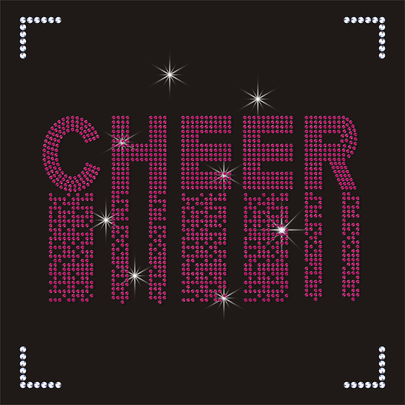 Hot-Fix Rhinestone Embroidery Patches for T-Shirts 5mm round Flatback Transfers Designs Rhinestones