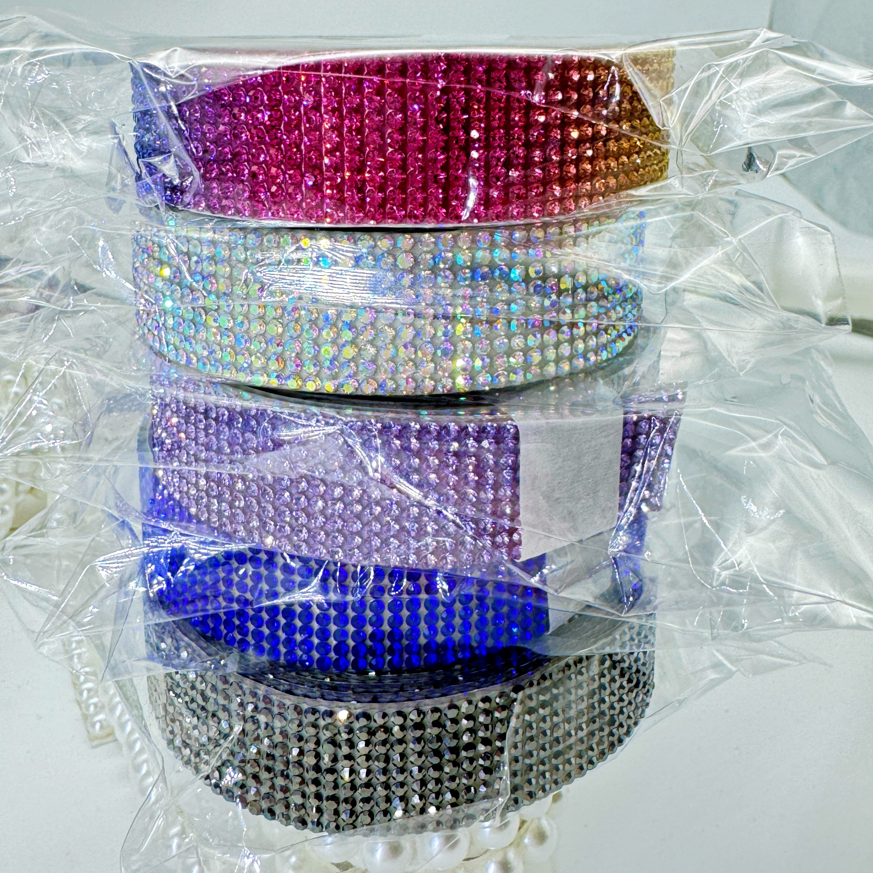 Hot sale Rhinestone Ribbon Self Adhesive Leopard Rhinestones for Crafts Stick Trim Bling Crystal Diamond Ribbon