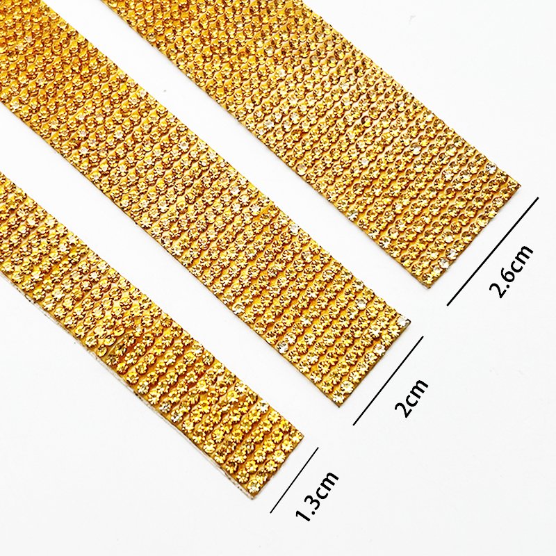 Hot sale Rhinestone Ribbon Self Adhesive Leopard Rhinestones for Crafts Stick Trim Bling Crystal Diamond Ribbon