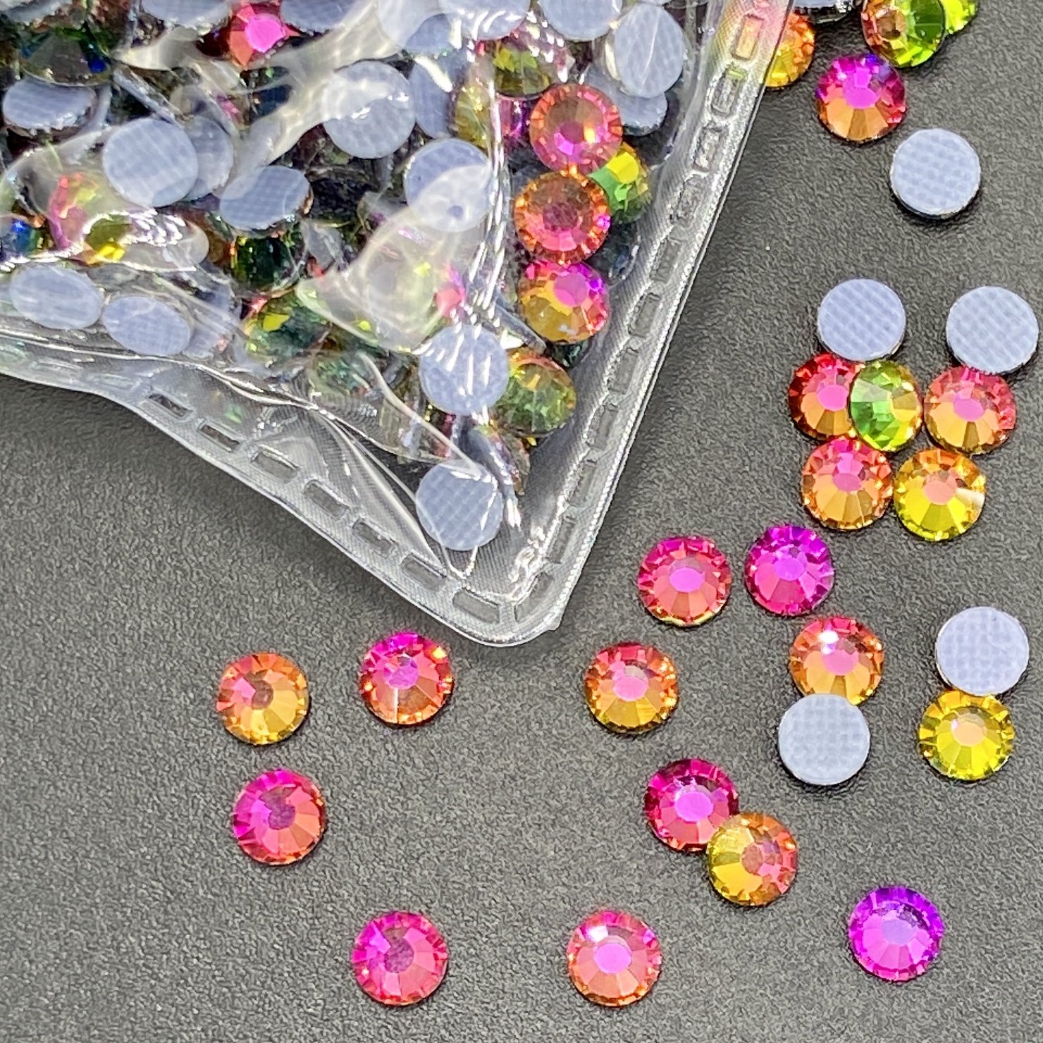 ss10 hotfix rhinestones ss20 rhinestones Wholesale Flat Back Hot Fix Glass Crystal AB Rhinestone For Iron On Crystal Design