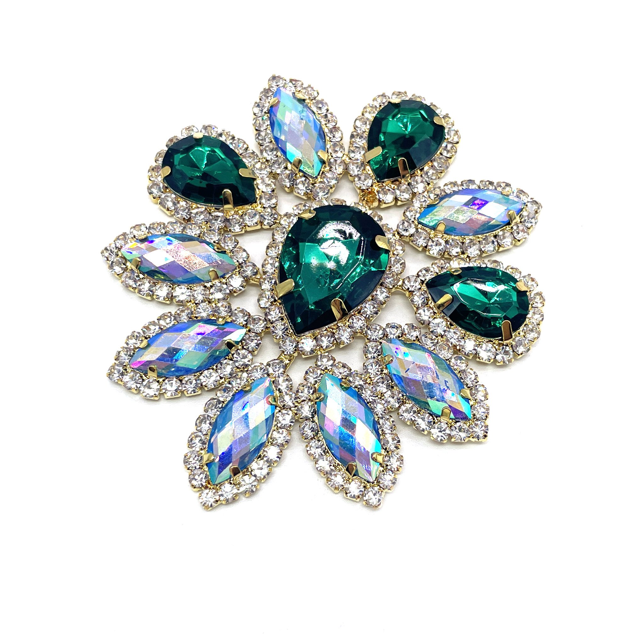 Customized Rhinestone & Crystal Embellishment Applique Diamond Patch for Customized Carnival Bra Costume