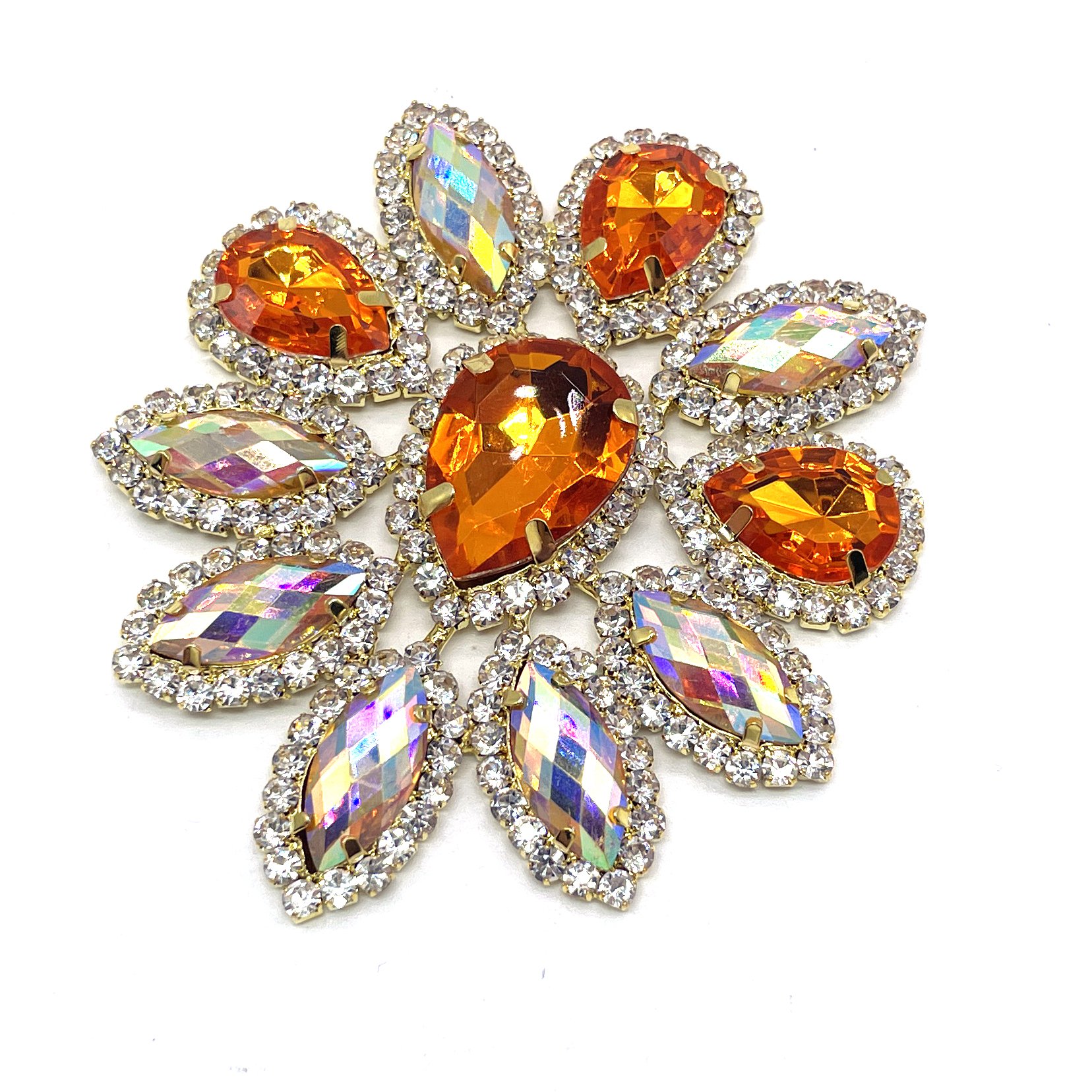 Customized Rhinestone & Crystal Embellishment Applique Diamond Patch for Customized Carnival Bra Costume
