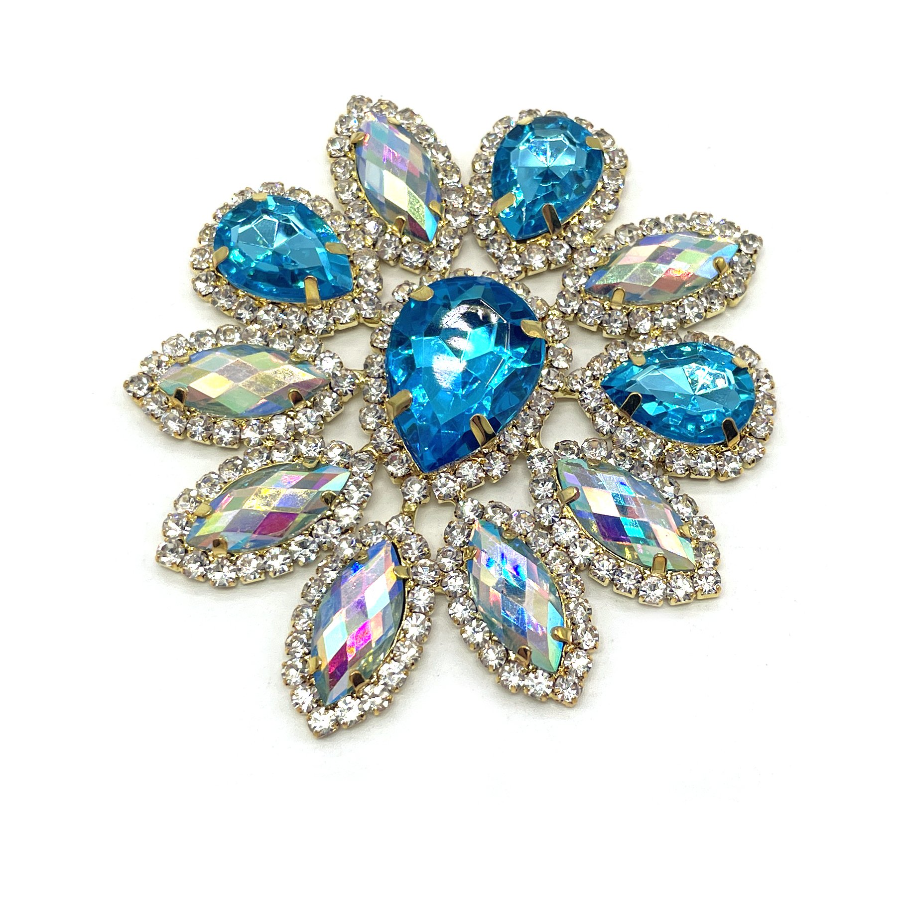Customized Rhinestone & Crystal Embellishment Applique Diamond Patch for Customized Carnival Bra Costume
