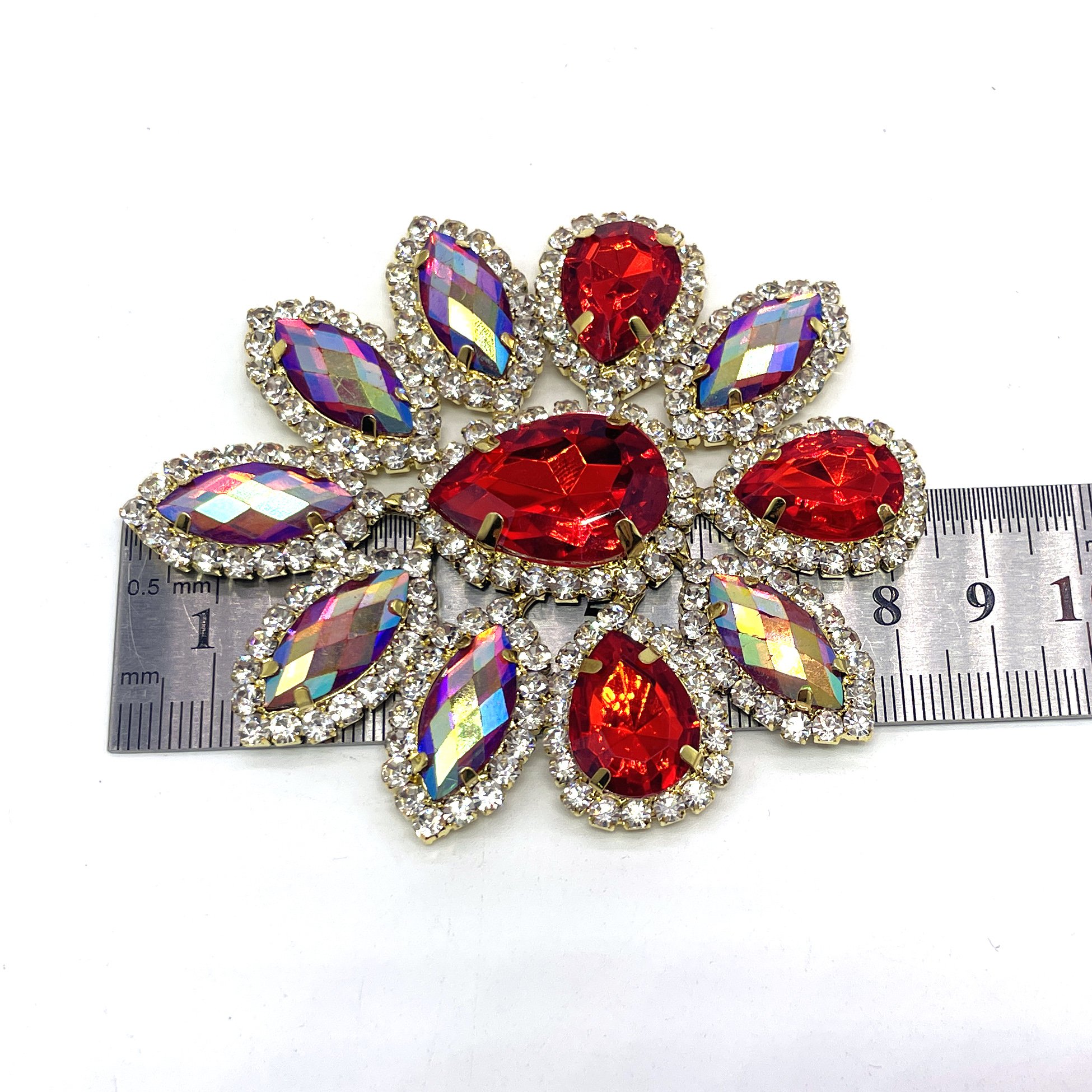 Customized Rhinestone & Crystal Embellishment Applique Diamond Patch for Customized Carnival Bra Costume