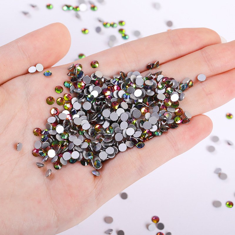 Wholesale SS3-SS20 Crystal AB Glass Rhinestones Flatback Non Hotfix Strass Rhinestone Crystals for Nails Salon Crafts DIY