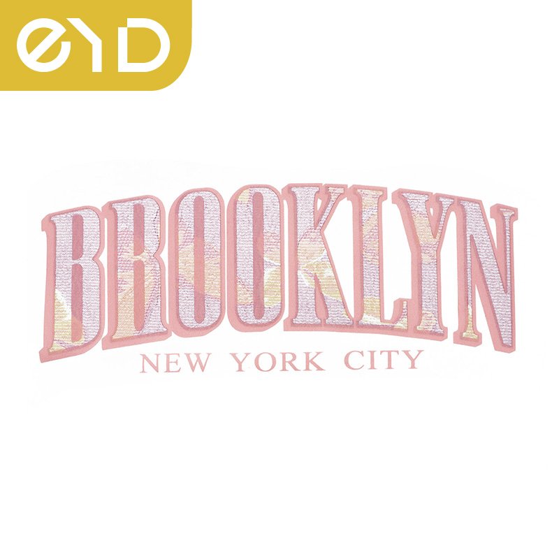 EYD Iron On Patches For Hats Rhinestone 3d Colorful Heart Vinyl Designs Heat Transfer Printing On T Shirt